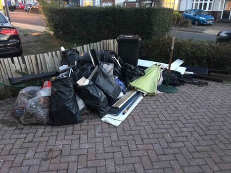 rubbish removal Before