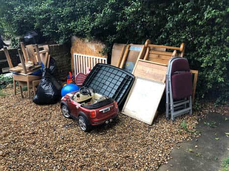 rubbish removal Before