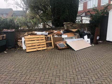 rubbish removal Before